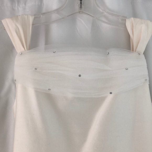 Raw silk and tulle party dress - Picture 2 of 3